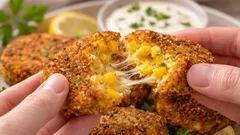 卵2個とコーン1缶で作る料理:12分でできるサクサクカツレツ